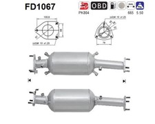 AS DPF Rußpartikelfilter Dieselpartikelfilter FD1067 Cordierit für HONDA CR 5 3