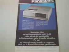 Pubblicita' FOGLIO PUBBLICITARIO anno 1983 - PANASONIC NV-333 NV 333