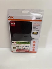 QFX ANT-7 35 Mile HD DTV UHF VHF FM Flat Indoor Antenna for Local channels