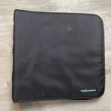 Case Logic 200 Slot CD DVD Game Disc Zip-Up Binder Storage Carry Case Black  