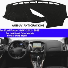 Car Dash Cover Mat Dashboard Pad Carpet Mat For Ford Focus 3 Mk3 2012-2018 St Rs