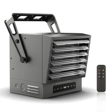 10000W Electric Garage Heater with Remote Ceiling Mount Fan Forced Shop Heater