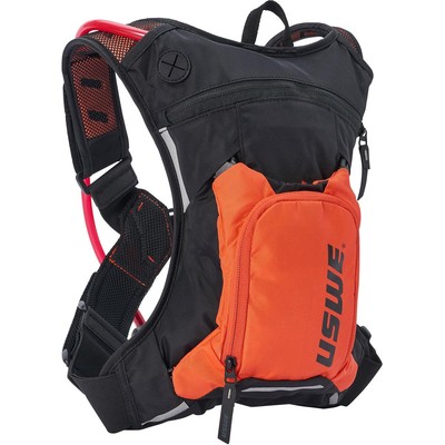 USWE Rucksack mit Trinksystemvorrichtung Moto Hydro 3 Schwarz/Factory Orange