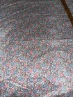 Flower Print CottonShower Curtain Matching Window Rod Pocket Valance Custom Made — photo 6