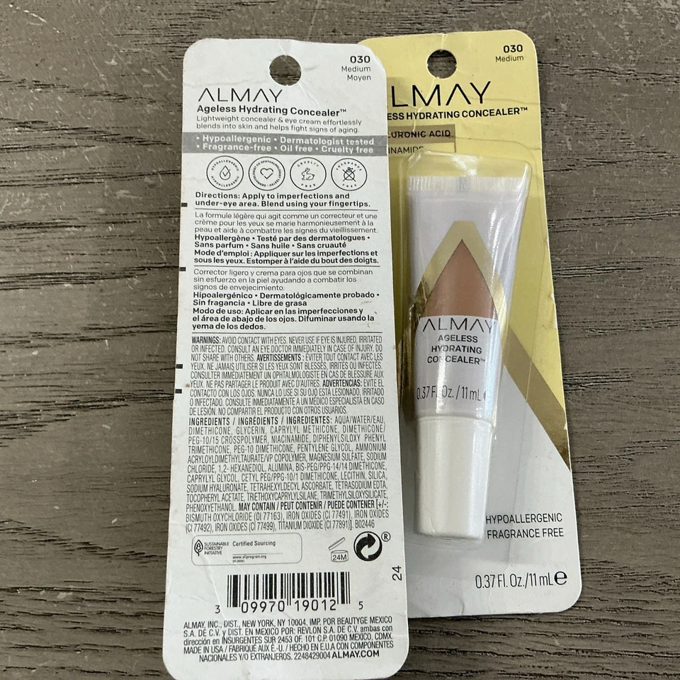 (2 Pack) Almay Ageless Hydrating Concealer #030 Medium Shade -0.37 Fl Oz Each - Image 2 of 2