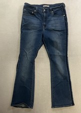 Levi's 725 High-Rise Bootcut Jeans Women's 32 Blue Denim 5-Pockets Casual Wear