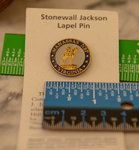 Stonewall Jackson Lapel Pin in Original Packaging, New Unused