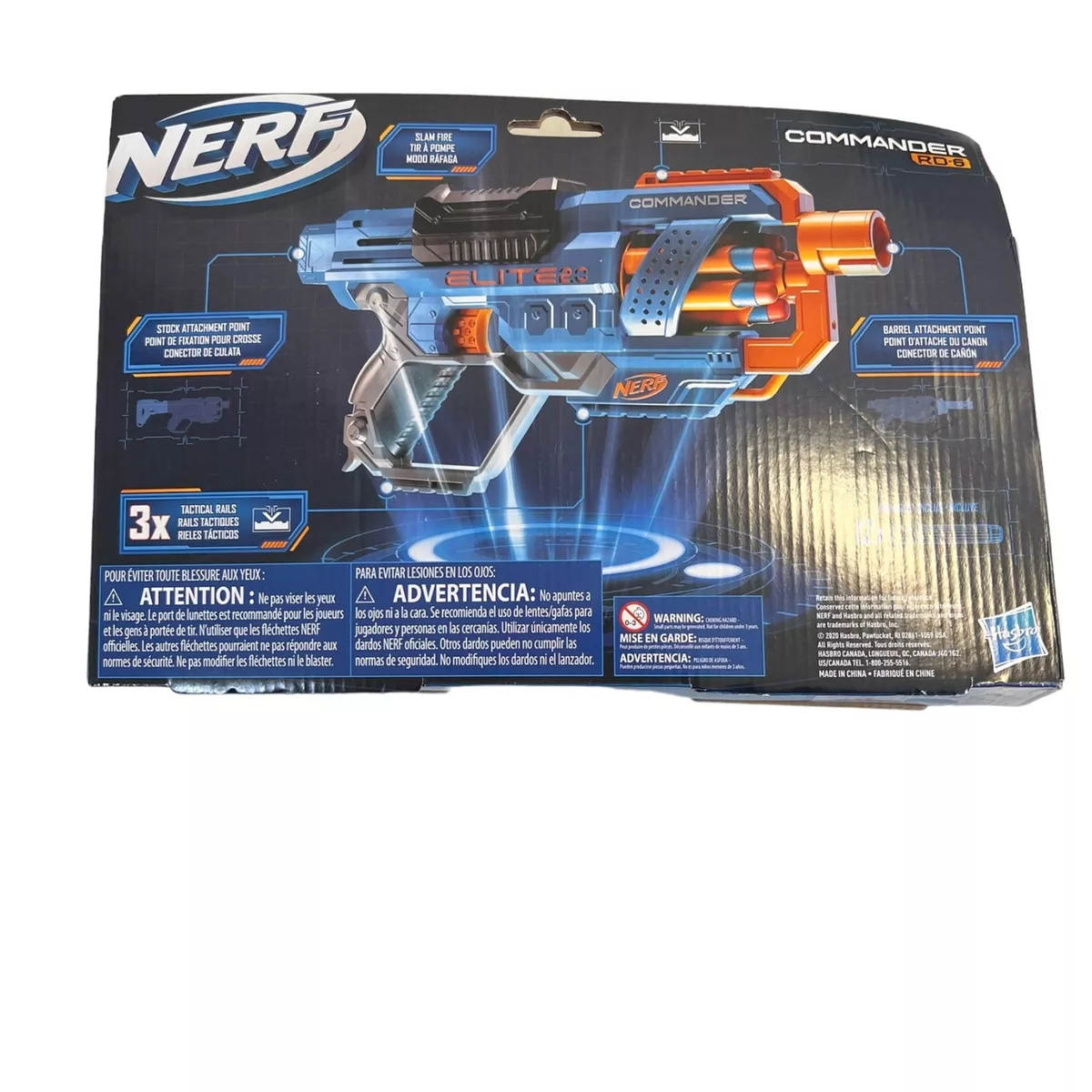 Nerf Elite 2.0 Commander RD-6 Dart Blaster, 36 Nerf Elite Darts