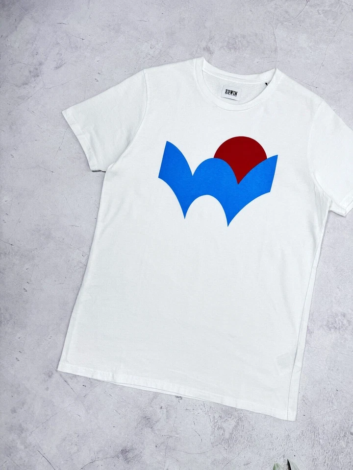 Edwin T-Shirt Japan Sunset Front Logo Traditional White size Small - Image 2 of 4