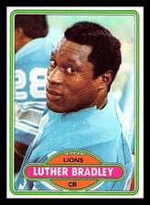 1980 Topps #103 Luther Bradley Free Ship