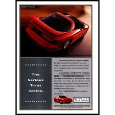 1995 Pontiac Firebird Trans Am Vintage Print Ad T Top Sports Car Wall Art Photo