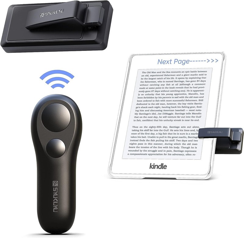 SK SYUKUYU RF Remote Control Page Turner for Kindle Reading Ipad Surface Comics,