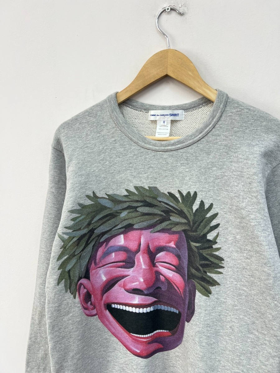 Comme Des Garcons Shirt Yue Minjun Printed Sweatshirt Crew