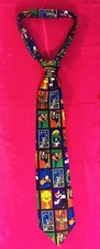 Looney Tunes Warner Brothers Stamp Collection Tie Made In USA Cartoon Characters