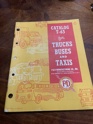 P&D manufacturing T-63 catalog trucks, busses & taxis