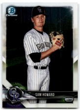 2018 BOWMAN CHROME PROSPECTS SAM HOWARD COLORADO ROCKIES #BCP109