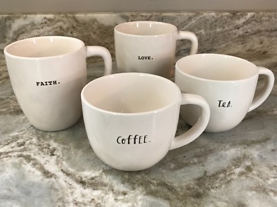 Large Coffee Mugs Rae Dunn. Ivory And Black. 16 Or 20 Ounce Your Choice.  New. | eBay