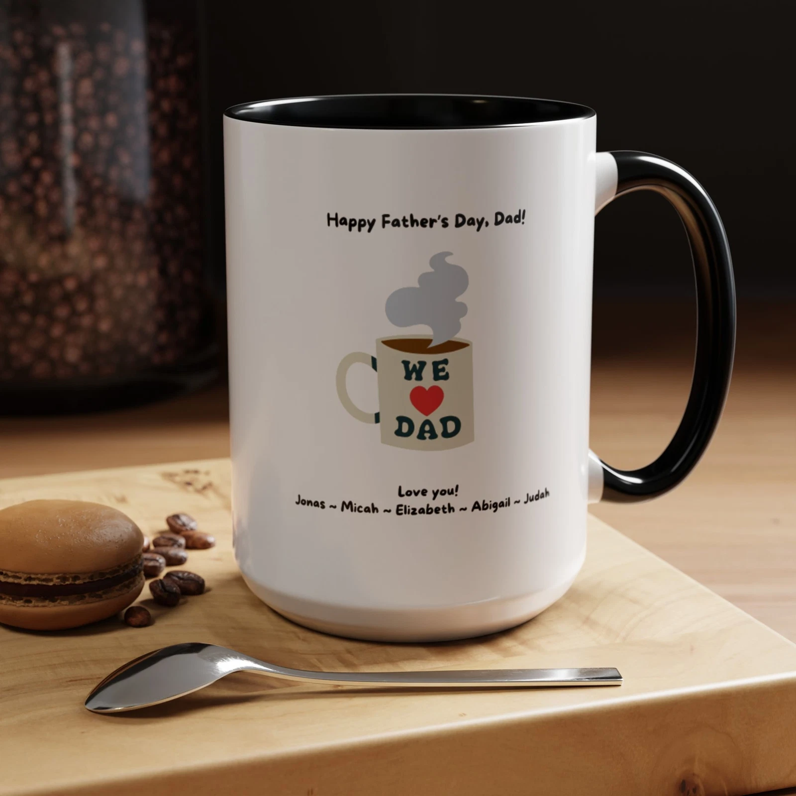 Fully customizable coffee mug for Dad/Grandpa; Father’s Day
