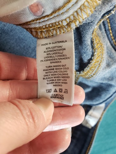 Loft Jeans Sz 4 Womens Blue Stretch Pants Ladies Mid Rise Fray Hem Curvy Skinny - Picture 5 of 13
