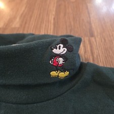90s New Disney Store Mickey Mouse Turtleneck Long Sleeve Shirt Adult Size Small