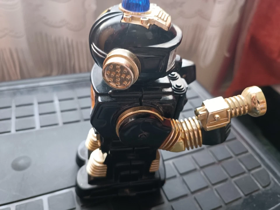 Robot Forcebot vintage noir et or – Jouet électronique années 80/90 - Photo 2/3