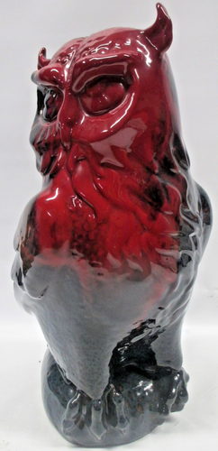 Vintage Royal Doulton geäderte Flambe Eule Figur 12 1/4"; neuwertig, schönes Stück. - Bild 15 von 19
