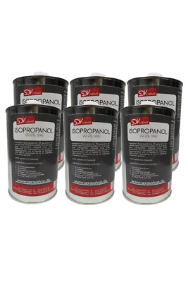 SDV CHEMIE Isopropanol 6x1 Liter Isopropylalkohol IPA 2-Propanol 99,9% 6 Liter Isopropanol