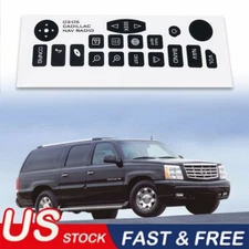 NAVIGATION RADIO BUTTON REPAIR DECAL STICKERS REPLACEMENT For 2003-2006 CADILLAC