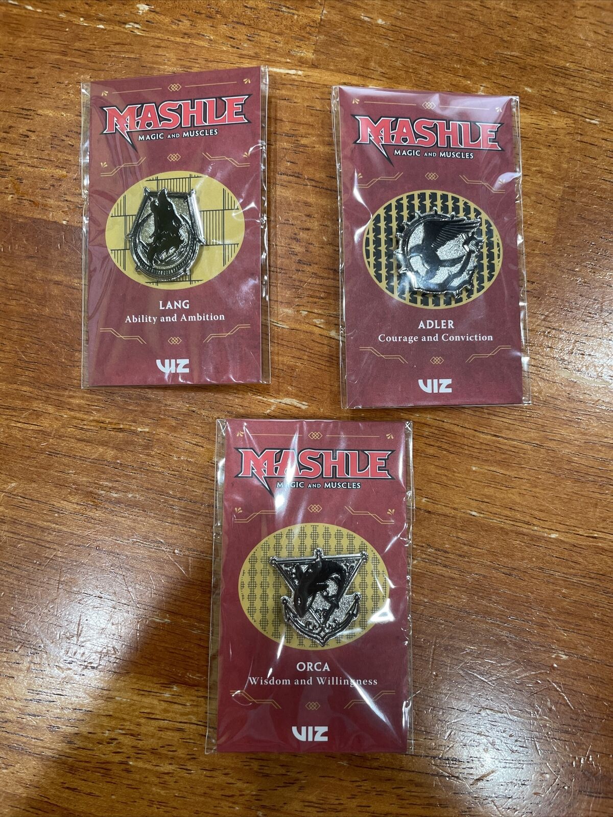 Mashle Magic And Muscles Adler Pin NYCC 2022 Viz Manga Anime New