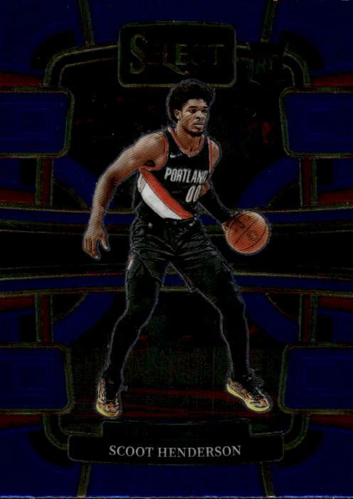 2023-24 Panini Select Scoot Henderson #77 Blue (Retail Base) Trail Blazers 7J