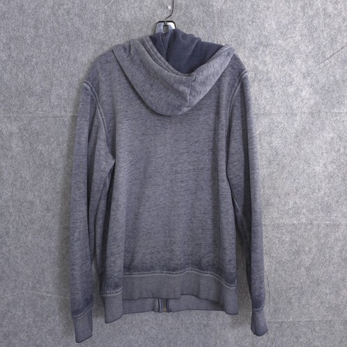 Hard Rock Hotel Orlando L Hoodie Sweatshirt Gray Full Zip Stone Washed Charcoal - Picture 4 of 15