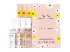MARC JACOBS DAISY EAU SO FRESH EDT 1.2ml .04fl oz x 4 PERFUME SPRAY SAMPLES
