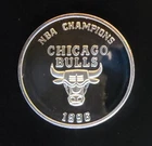 1996 Chicago Bulls Champions NBA Basketball-999 Silver 1 Oz Ounce Art Round Coin