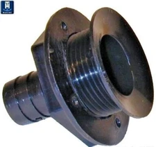 TH-Marine 3/4" Straight All Purpose Drain, Black APD-1