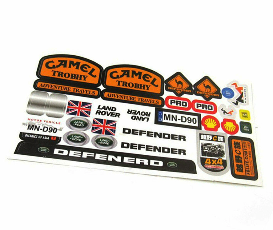 Rc Car Stickers Decal Sheet For Tamiya Midnight Pumpkin Lunchbox Wr02