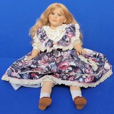 FIBA MADE IN ITALY PUPPE KÜNSTLERPUPPE PUPPE 60 CM DOLL VINYL VINTAGE BLOND