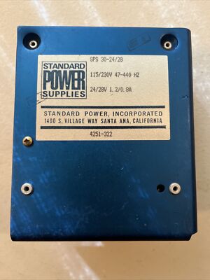 AC to DC Converter ~ Standard Power Supplies ~ SPS 30-24/28 ~ NOS