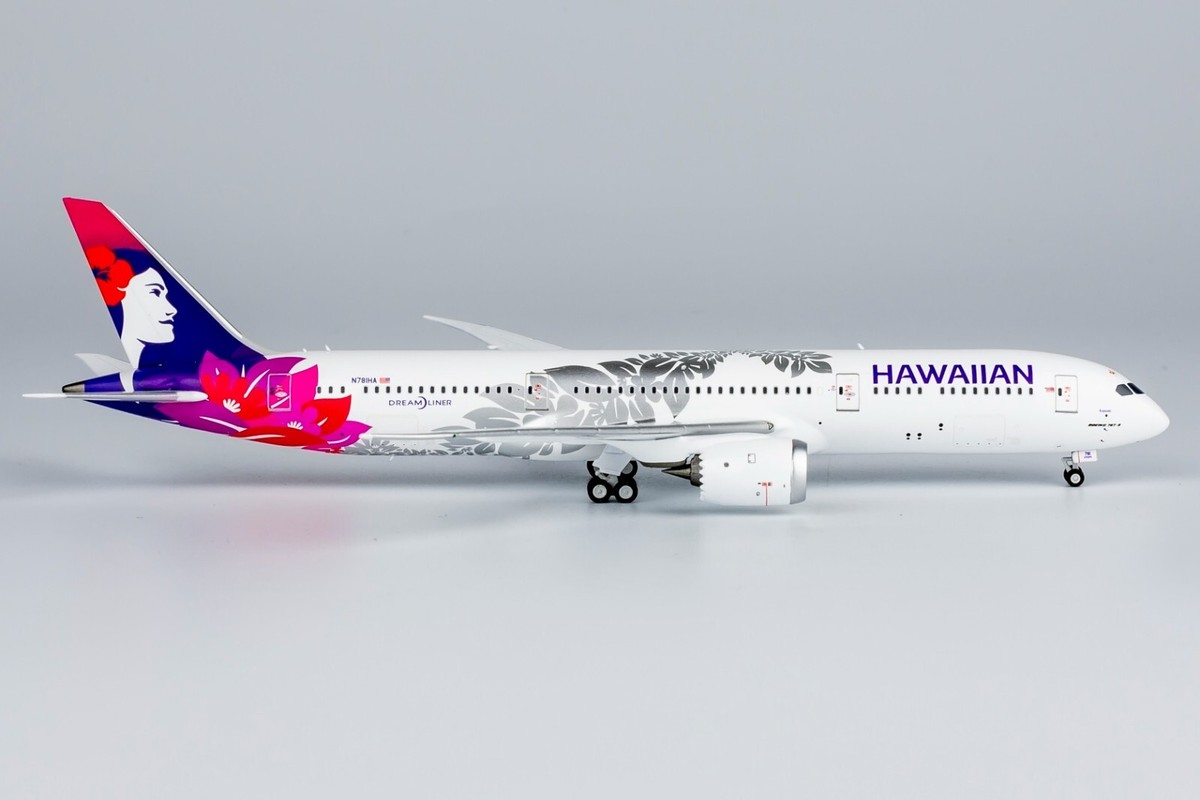 NG Model 1/400 アモイ航空 B787-9 NG Model 1:400 Hawaiian Air Boeing B787-9 Diecast Aircraft