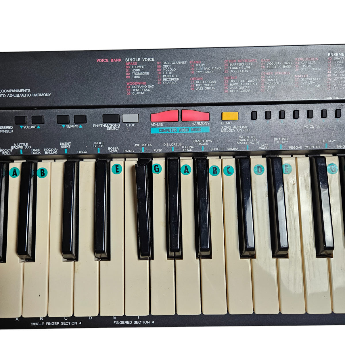 Vintage 90s Yamaha Portatone PSR-3 Portable Electronic Keyboard 49