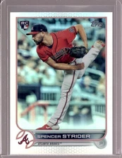 SPENCER STRIDER 2022 Topps Series 2 #509 Rainbow Foil Parallel Rookie RC
