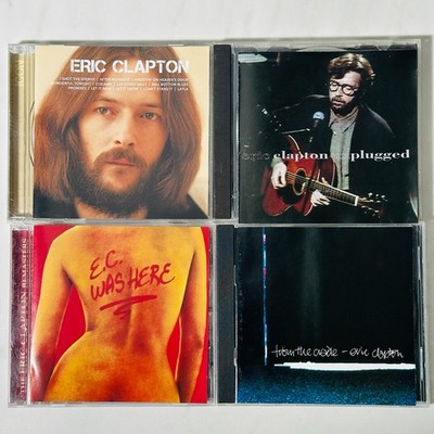 Eric Clapton - CD Lot of 4 - Unplugged - From The Cradle - Icon - E.C. Was Here