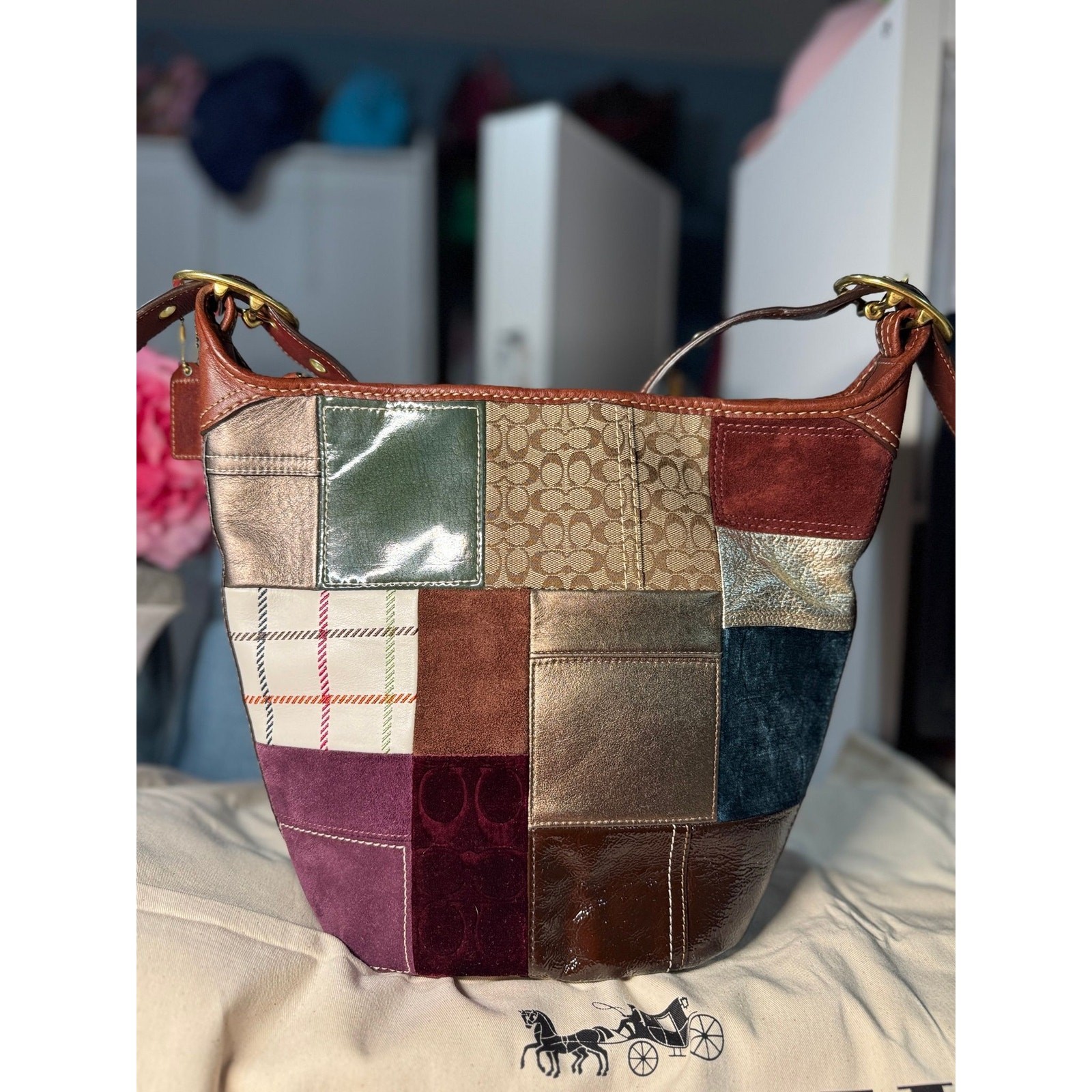 Trophy Coach Patchwork holiday Bleecker duffle bag - image 3