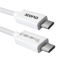 XZOND USB C to C 3.2 Gen 2x2 Cable - 20Gbps Data Transfer - 4K 60Hz HDR White
