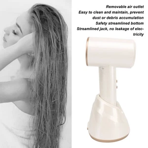 Séchoir à cheveux sans fil portable pour les voyages Camping blanc ZCIV