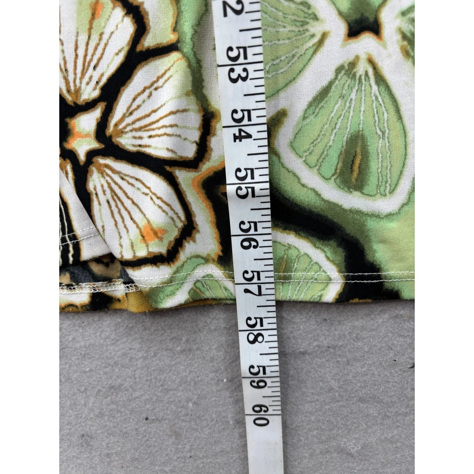 Tiana B. Dress Womens Sz L Maxi Halter Green White Forrest Fairy Goth Whimsigoth - Image 4 of 4