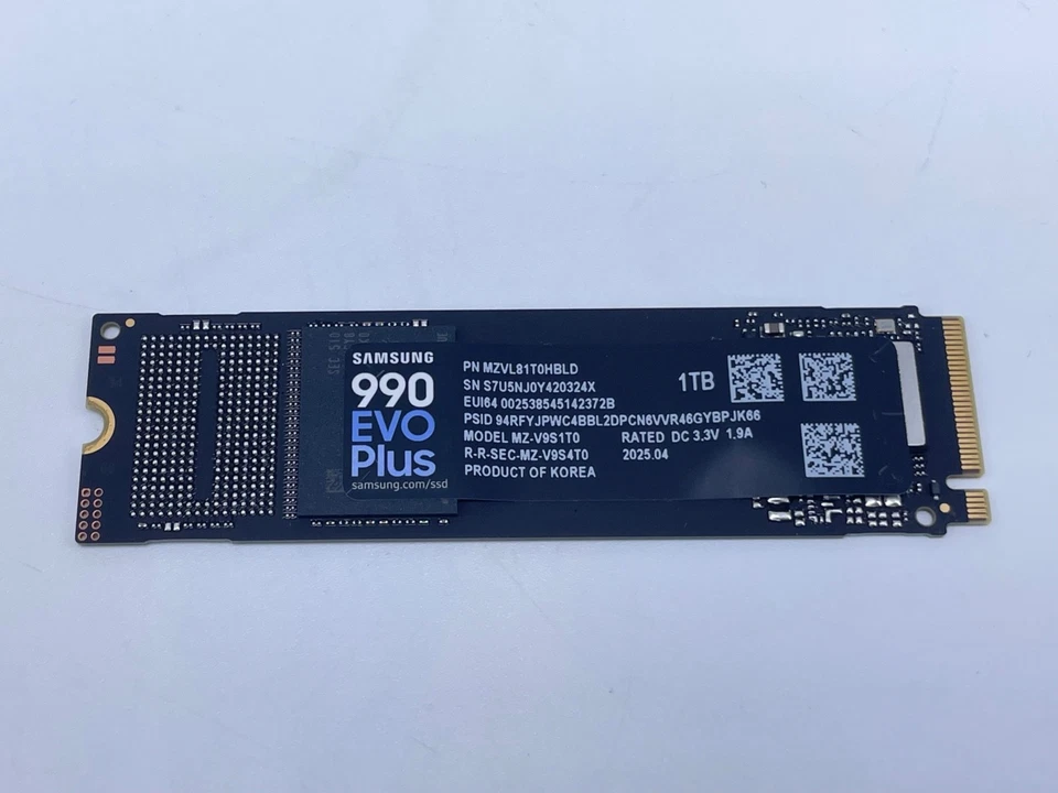 Samsung 990 EVO Plus SSD 1TB MZ-V9S1T0 MZVL81T0HBLD