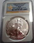 2012-W Silver Eagle Dollar 1 oz. First Releases NGC MS69 From The First 50 Boxes