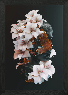 INNERE BLÜTE Gerahmtes Wandbild Poster Leinwanddruck Bild