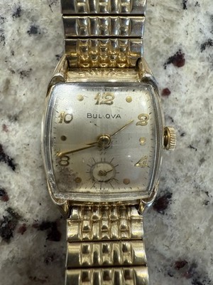 RARE Vintage 1951 Bulova L1 Art Deco 10k RGP Mechanical Watch For Parts/Repair