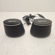 AmazonBasics USB Powered Computer Speakers with Dynamic Sound / Black